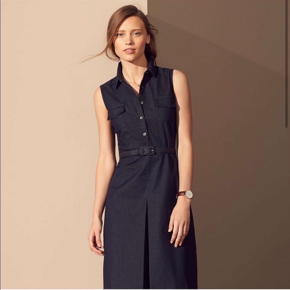 NWOT Halogen denim shirtdress 2P